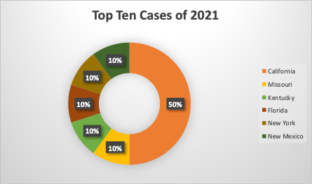 Top Ten Cases of 2021